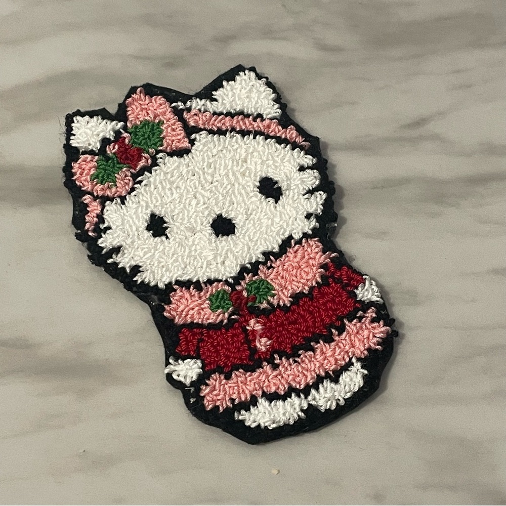 Hello kitty mug rug hand made